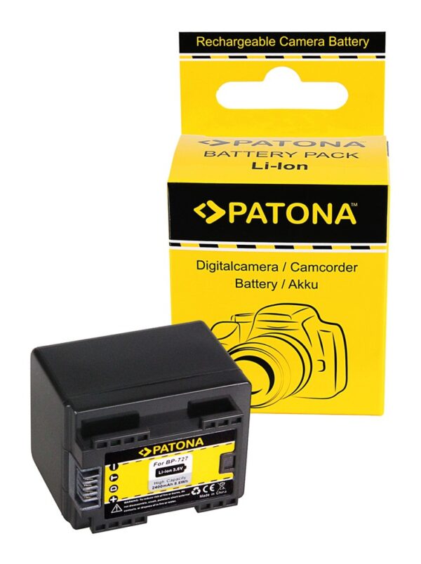 Battery Canon BP-727 Canon HF R36 HF38 HF306 HFR46 HF48 HF406