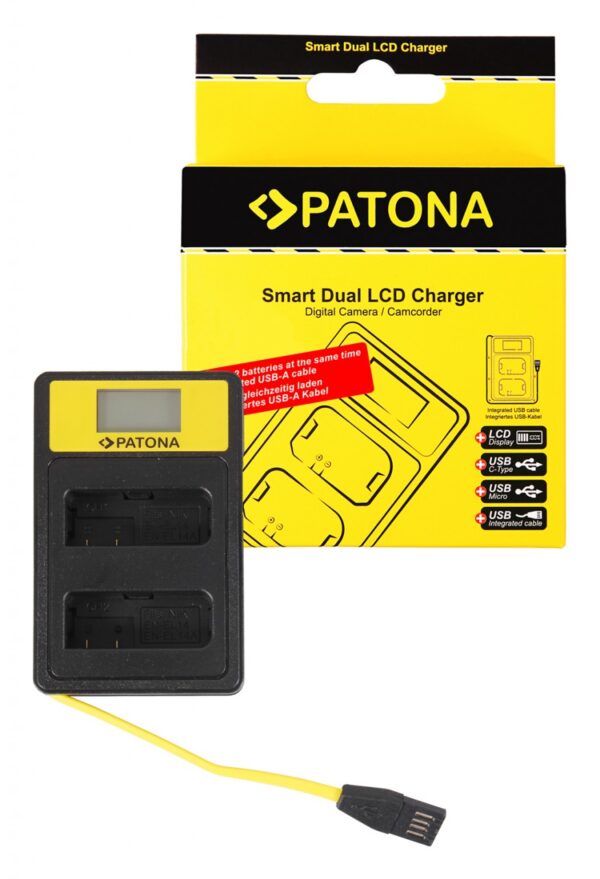 Smart Dual LCD USB Charger Nikon EN-EL14 ENEL14 D3100 D3200 D5100 D5200 D5300 P7000 P7700 P7800