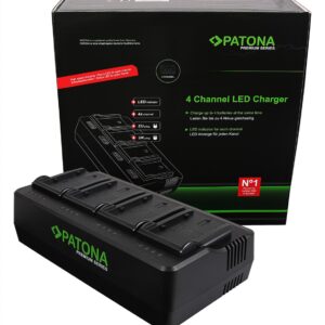 Premium 4-fold Charger Panasonic VW-VBD29 VW-VBD58 VW-VBD78 AJ-PX298MC HDC-MDH2GK AJ-HPX270