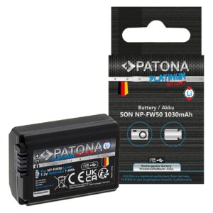 Platinum Battery with USB-C Input Sony NP-FW50 NEX.3 NEX.3C NEX.5 NEX.5A